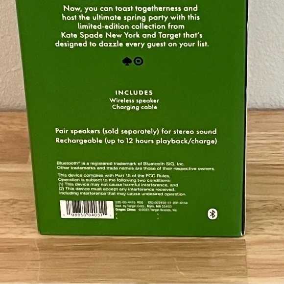 NWT Kate Spade New York Target Exclusive Polka Dot Portable Bluetooth Speaker - Picture 8 of 12